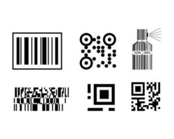 Set of Barcodes vector