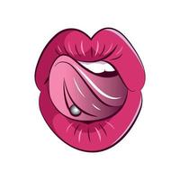 Vector illustrator of  Women mouth