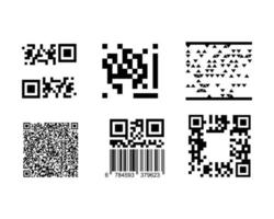 Set of Barcodes vector