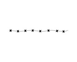 Illustration of barbed wire vector