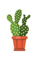 cactus en maceta vector