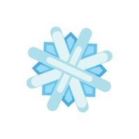 ilustrador vectorial de copo de nieve vector