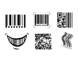 Set of Barcodes vector