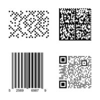 Set of Barcodes vector