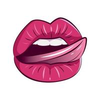 Vector illustrator of  Women mouth