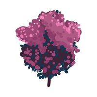 Vector illustrator of  Detailed Bushes