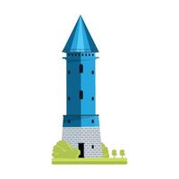 ilustrador vectorial de la torre de fantasía vector