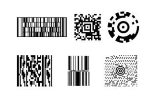 Set of Barcodes vector