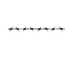 Illustration of barbed wire vector