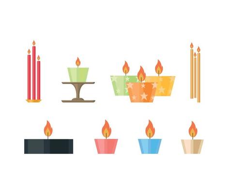 Vector Collection Candles