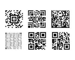 Set of Barcodes vector