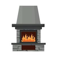 ilustrador vectorial de chimenea vector