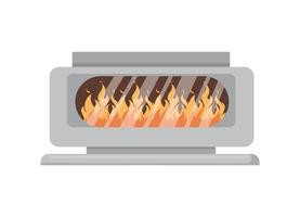 Vector illustrator of Fireplace