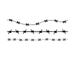 Barbed Wire Set vector