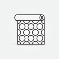 Wallpaper with Circles print vector concept line icon