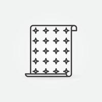 Vector Wallpaper with Cute Pattern outline concept icon