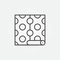 Wallpaper with Circle texture outline vector concept icon