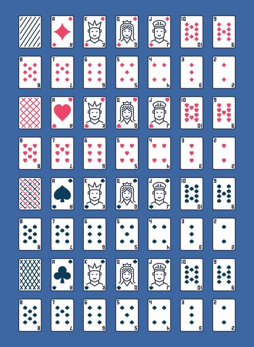 Deck Of Cards Template Vector Art Icons and Graphics for Free Download