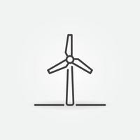 Vector Wind Turbine Power Generator outline concept icon