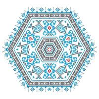 Ethnic ornament mandala pattern in different colors vector