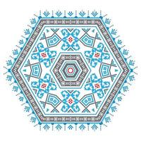 Ethnic ornament mandala pattern in different colors vector