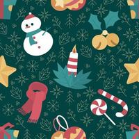 Simple Seamless Pattern of Christmas vector