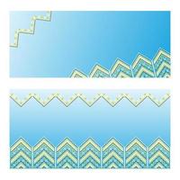 Set of Ethnic ornament pattern. Vector illustration