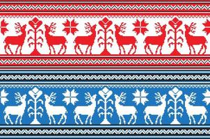 Set of Ethnic holiday ornament pattern in different colors. Vector illustration