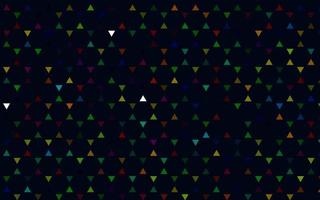 Light Multicolor, Rainbow vector seamless texture in triangular style.