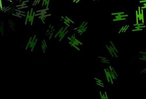 Dark Green vector pattern with narrow lines.