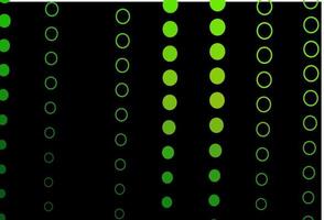 Dark Green vector template with circles.