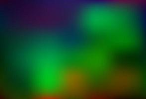 Dark Multicolor, Rainbow vector blurred bright pattern.