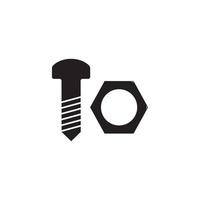 Bolt nut icon vector