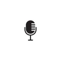 Microphone vector icon illustration