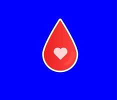 blood donor element object design sticker vector