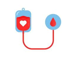 blood donor element object design isolated vector