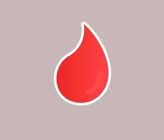 blood donor element object design sticker vector