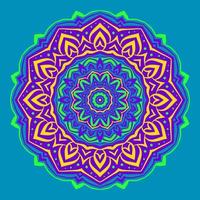 abstract mandala background psychedelic style round trippy vector design