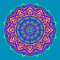 abstract mandala background psychedelic style round trippy vector design