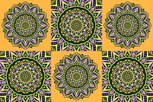 vintage mandala art pattern abstract texture background vector