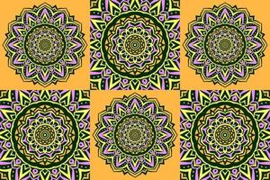 vintage mandala art pattern abstract texture background vector