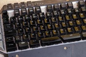 mechanical computer keyboard dirt photo