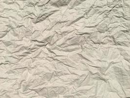 White crumpled paper texture background for Design with space. photo