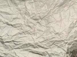 White crumpled paper texture background for Design with space. photo