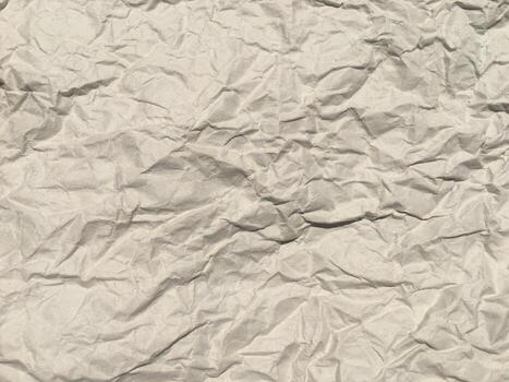 White crumpled paper texture background for Design with space. photo