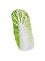 Green Chinese cabbage isolated on white background photo