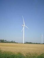 Botievo wind farm located off the coast of the Azov sea photo