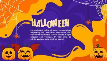 el fondo del tema de halloween es bueno para web, banner, página de inicio, etc. vector