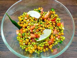 Soaked Chickpeas and Moong Salad photo