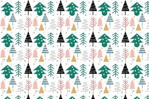 Simple Christmas seamless pattern with geometric motifs. Snowflakes and circles with different ornaments. Magic nature fantasy snowfall texture decoration design vector
